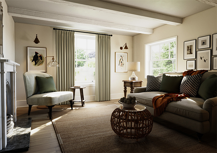 The British Stripe Co. Charles, Chilterns No.1 - Made to Measure Curtains - Image 7